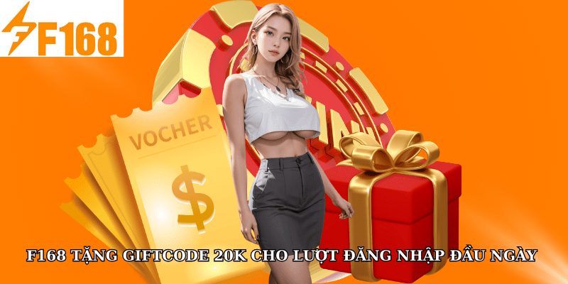 F168 Tặng Giftcode 20k Cho Lượt Đăng Nhập Đầu Ngày